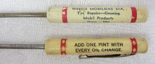 7 Vintage Posten Werbung Mechaniker persönliche Taschenschraubendreher Mobil Gas WYNNS Öl - Bild 3 von 4