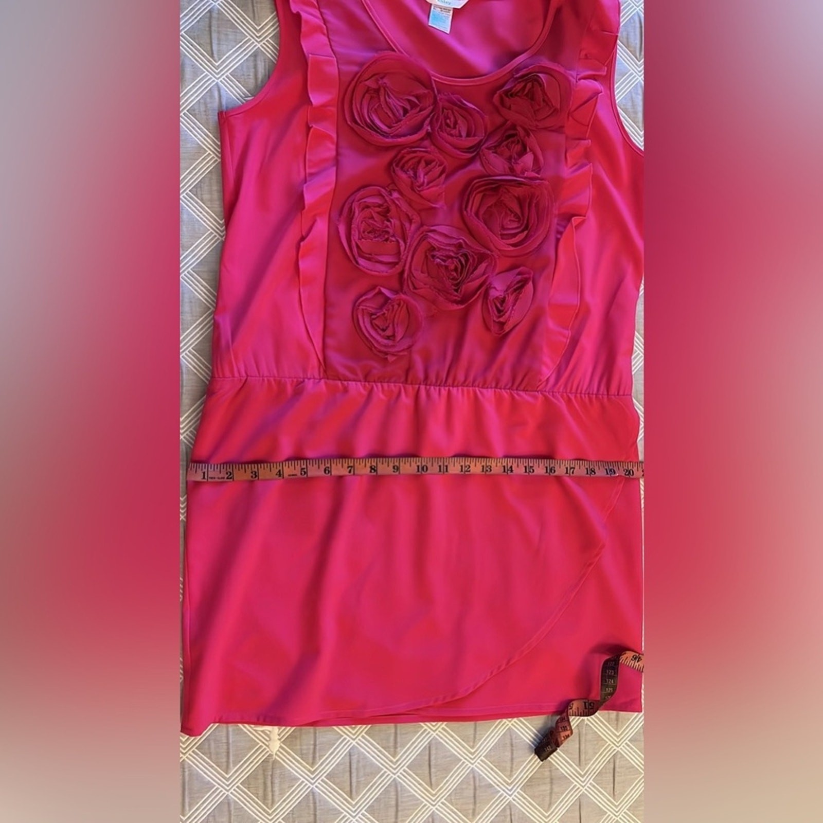 Esley Bold Pink Bold Statement summer Floral dres… - image 2