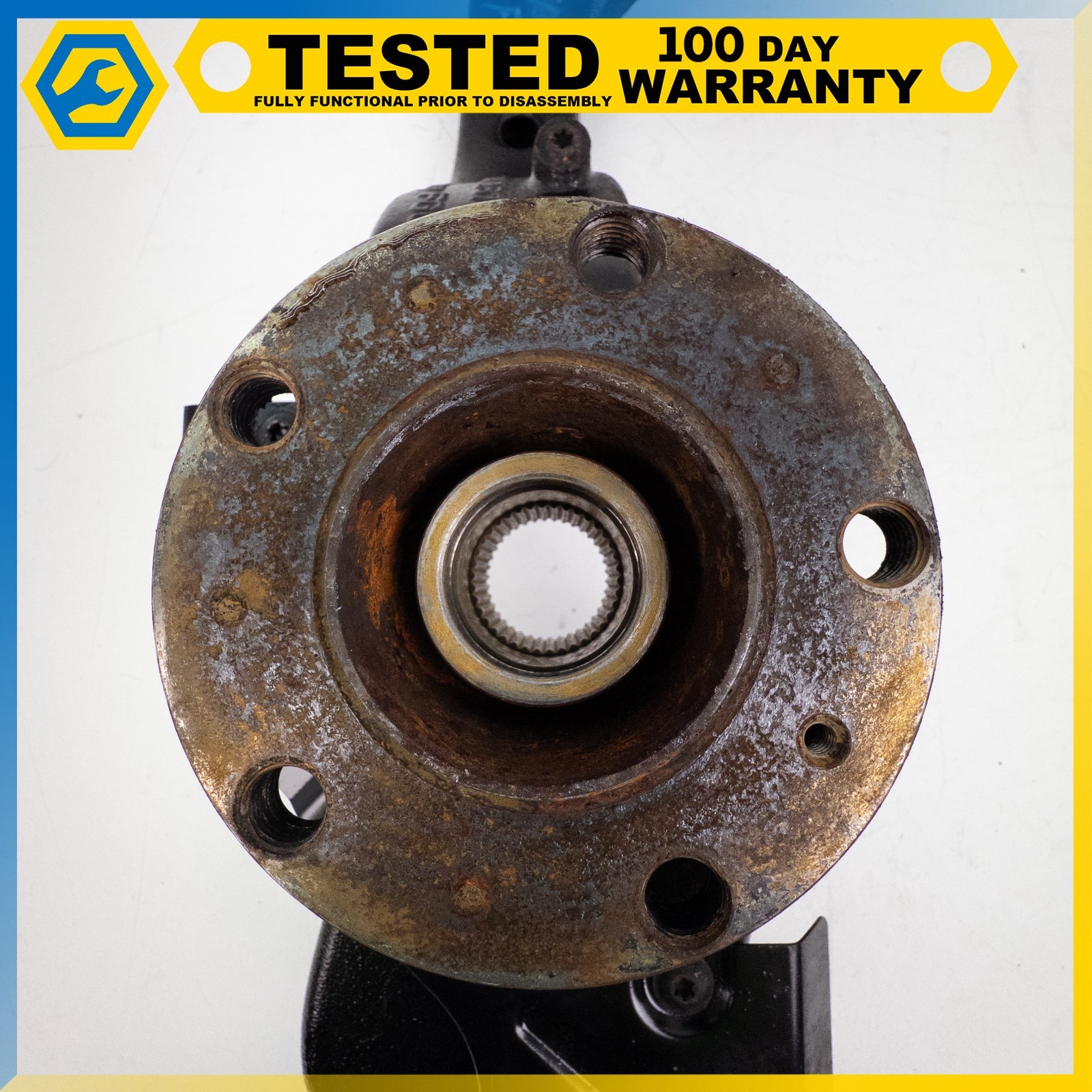 03-13 BENTLEY CONTINENTAL GT FRONT LEFT DRIVER SIDE STEERING KNUCKLE HUB OEM