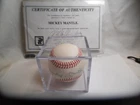 Mickey Mantle Autographed Original MLB American League Baseball Signed Ball