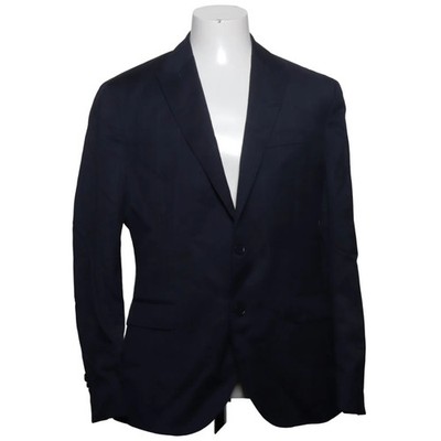 Massimo Dutti, Blazer, Größe: 50, Blau, Viskose/Wolle, Tweed, Herren #lS8