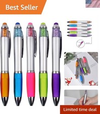 Elegant Crystal Stylus Pens for Touch Screens   5 Count with 3 Refills Included