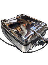 All Clad Waffle 4 Square Belgian Waffle Maker Model 6066 Stainless Steel 1600W