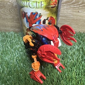 Vintage Lego Bionicle Tahnok 8563 Figure in Container Jar Bionicles
