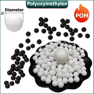 POM Single Delrin Kunststoff massiv Polyoxymethylen Kugellager metrisch 1 mm bis 70 mm - Bild 1 von 4