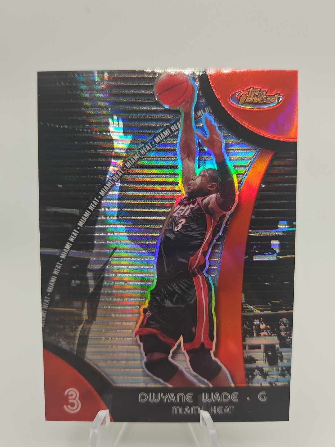 2007-08 Topps Finest Refractor - #3 Dwyane Wade