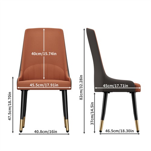 2X Modern Kitchen Dining Room Chairs Comfortable Sitting Chair Set Arch/Flat Top - Picture 17 of 24