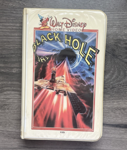 SELTENE Walt Disneys Das schwarze Loch Original VHS Kassette weiß Klappschale Sci-Fi