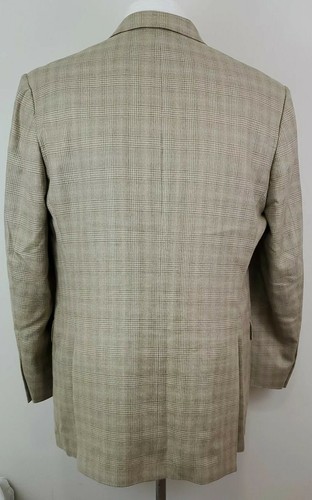 Burberry London Kensington Mens Wool-Silk-Linen 3 Button Sport Coat Size 43 L - Picture 4 of 7
