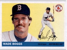 WADE BOGGS 2020 Topps Archives 1955 Design #98 Red Sox HOF