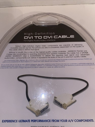 NEW Samsung Premier Dual DVI-I (24+5) Male to Male Digital Video Cable HD 1080p - Picture 10 of 19