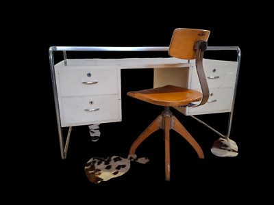AMA ELASTIK Architektenstuhl Drehstuhl Bürostuhl  Stuhl Bauhaus Design 20- 40er