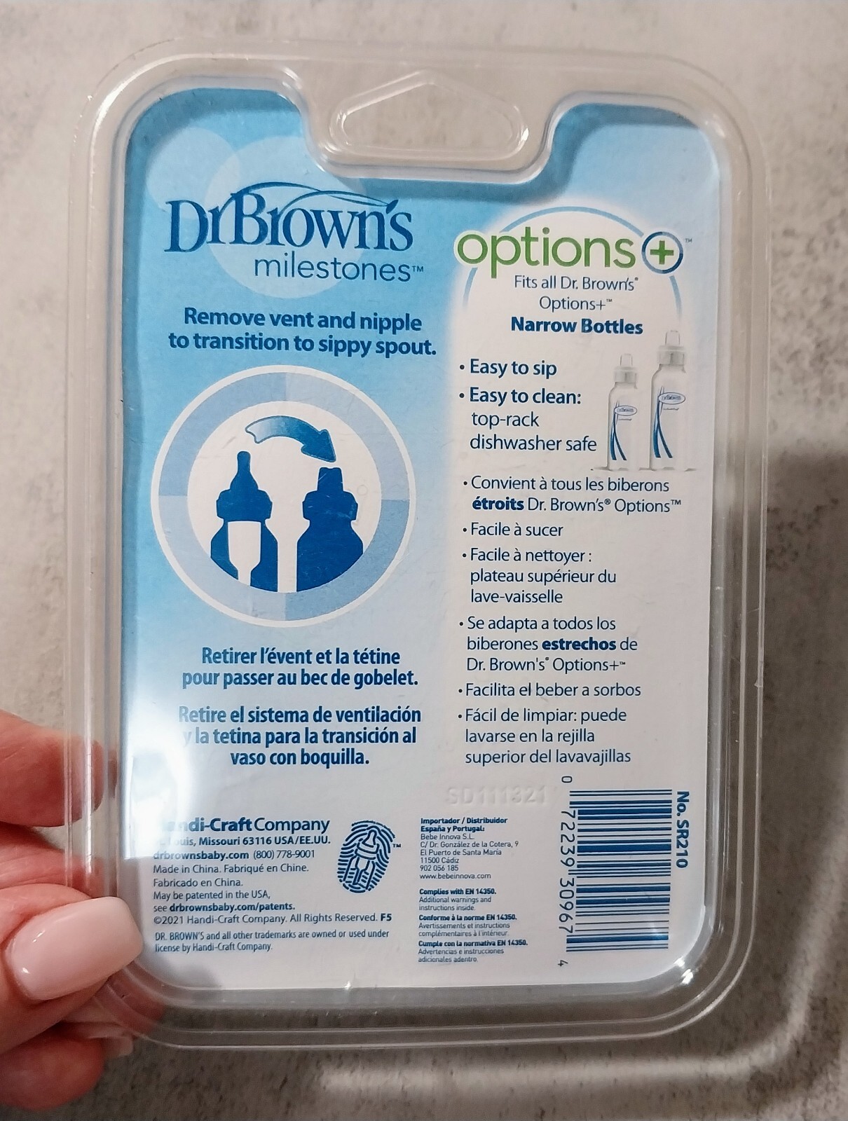 Dr Brown&rsquo;s 6m+ Options Narrow Baby Bottle Sippy Spouts / 2 Pack - New Sealed