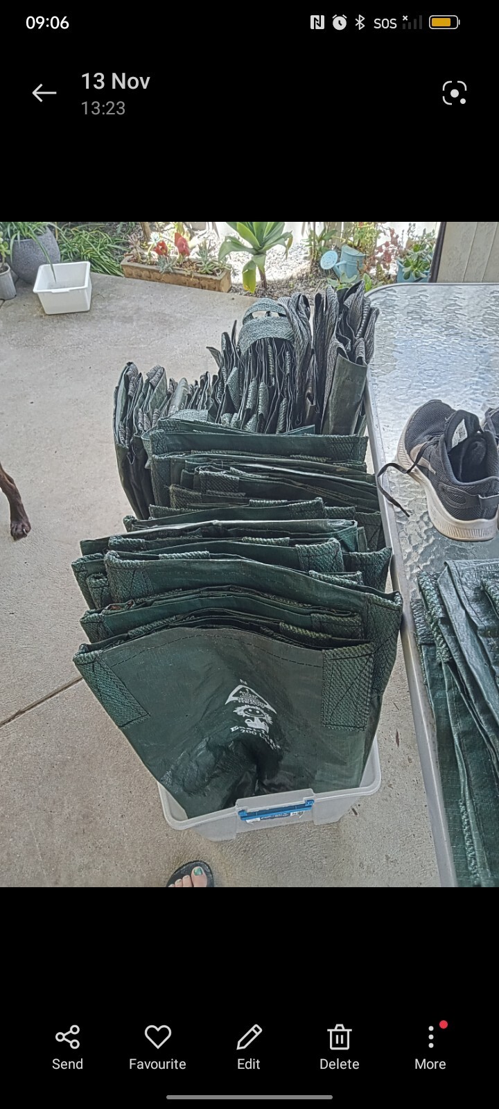 200 litre SQUAT WOVEN Planter Bags. Plant bags Landscape Grow bag eBay