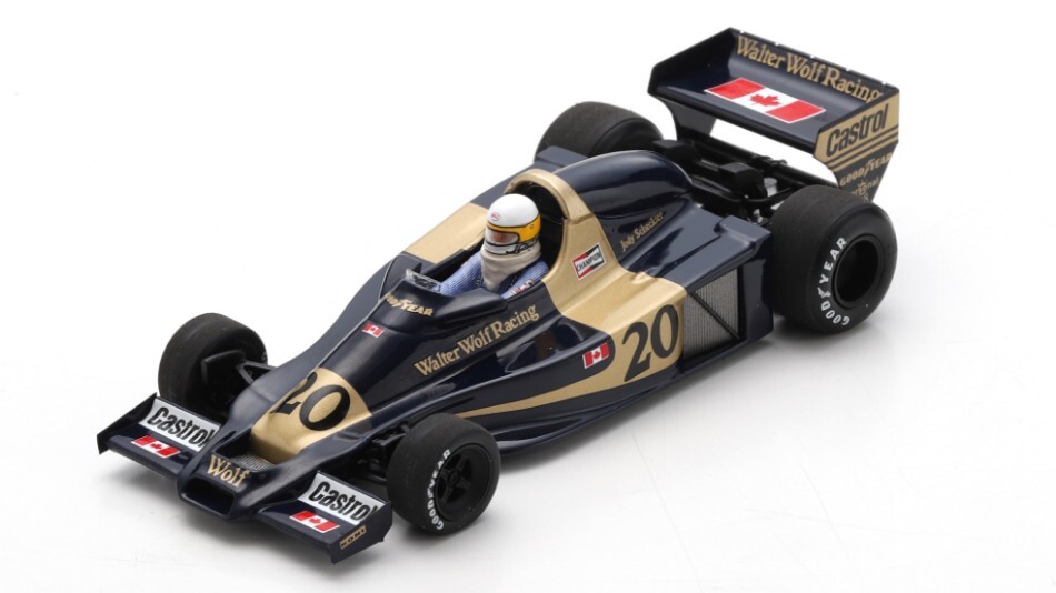 値下げ！WOLF WR1 1977 Jody Scheckter ミニカー Wolf Wr1 Jody Scheckter 1977 #20 Winner Canadian Gp 1:43