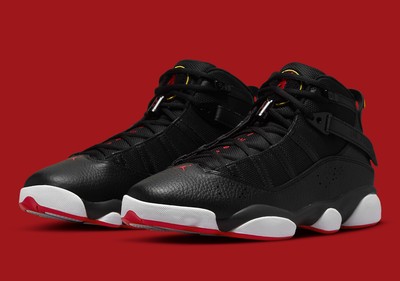 Air Jordan 6 Rings Shoes u0026#039;Playoffsu0026#039; Black Leather 322992-063  Menu0026#039;s Sizes 8-14 | eBay