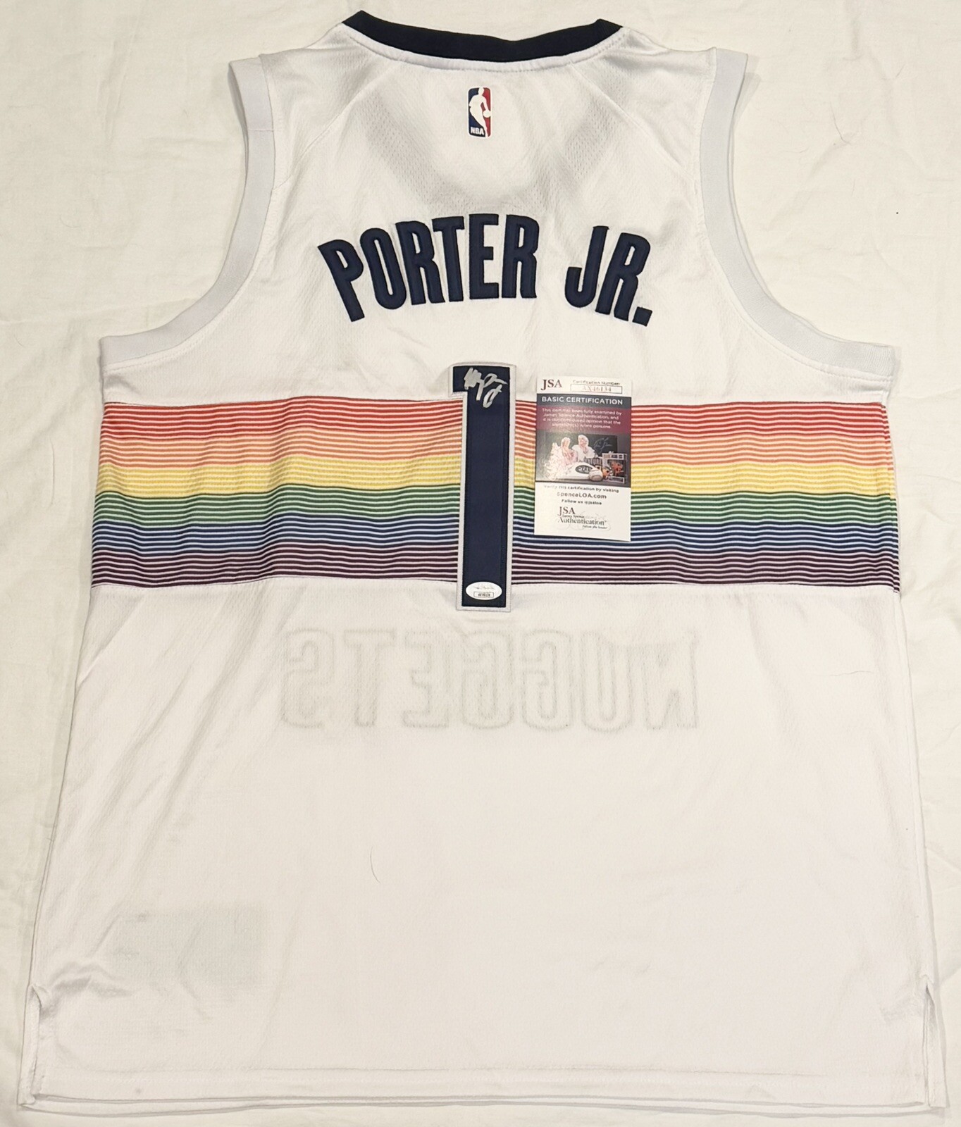 Michael Porter Jr Autographed Signed Denver Nuggets Jersey JSA COA 