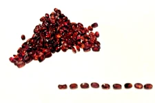 TEN PIECES OF (10) 6X4 MM OVAL FACETED GARNETS BELOW WHOLESALE!!!