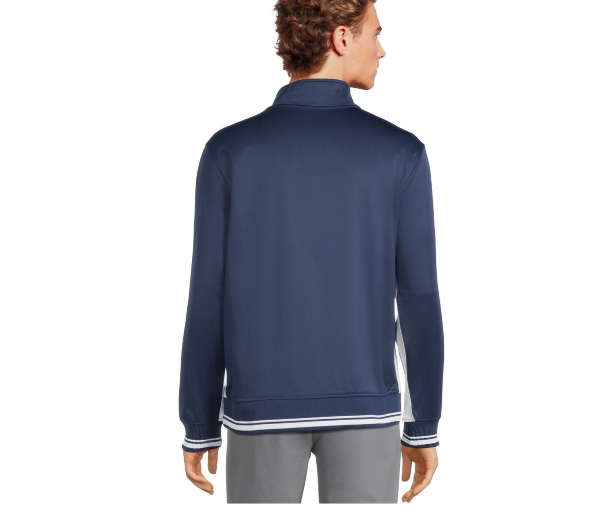 Pull Homme Athletic Works Taille 3XL - Bleu Marine, Col Rond, Manches Longues