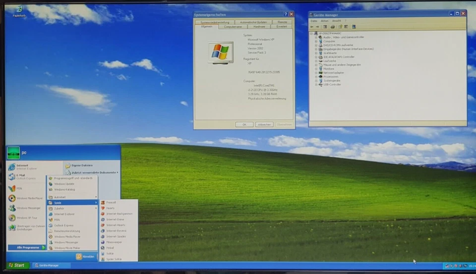 Fujitsu Windows 98 / XP Gamer PC Alte Spiel Computer 4GB HD i3 3,30GHz 500GB DVD - Bild 3 von 4