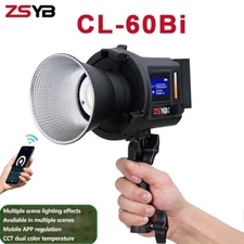 ZSYB CL-60Bi COB Led Video Light Handheld Outdoor Photography Lights 3200K-5600K