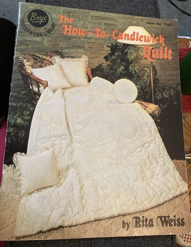 Vtg Rare Boye Needlework Library The How-To-Candlewick Quilt pattern 1982 bk #73 - Image 2 of 4