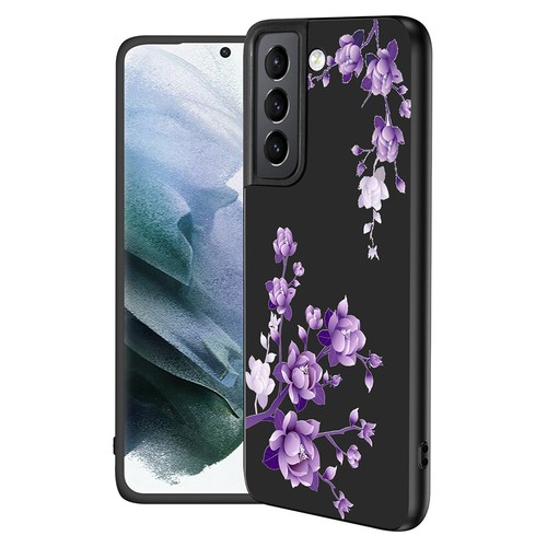Coque téléphone élégante fleurie pour Samsung Galaxy S24 Plus S23 S22 S25 housse silicone - Photo 26 sur 51