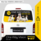 One Way Vision Sticker Car Window Printing (Vehicle: Van Rear Window)
