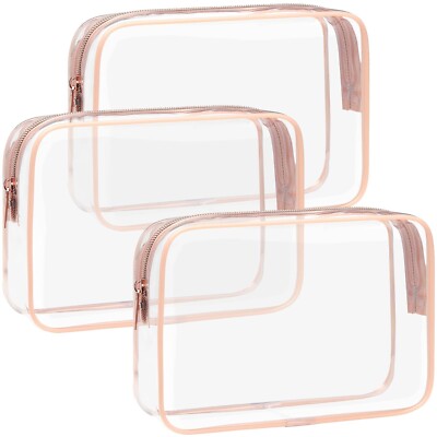 F-color TSA Approved Toiletry Bag 3 Pack Clear Toiletry Bags - Clear Makeup C... | eBay F-color TSA Approved Toiletry Bag 3 Pack Clear Toiletry Bags - Clear Makeup C... | eBay