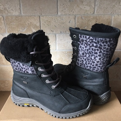 UGG Adirondack II Exotic Black Leather 