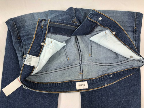NWT HUDSON Mens Blake Slim Zip Fly Straight Leg Jeans Size 34 Tracker Wash $198 - Picture 13 of 16