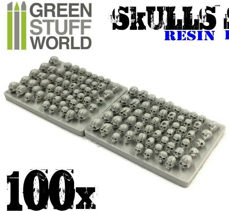 Green Stuff World 1:35 (1:76 / 1:48 / 1:35) Scale 100 Resin Skulls - Scenery - Image 3 of 4