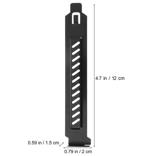 20 PCS Dissipazione Del Calore Dimpasto Prova Polvere Copertina Slot PCI Nera - Afbeelding 9 van 12