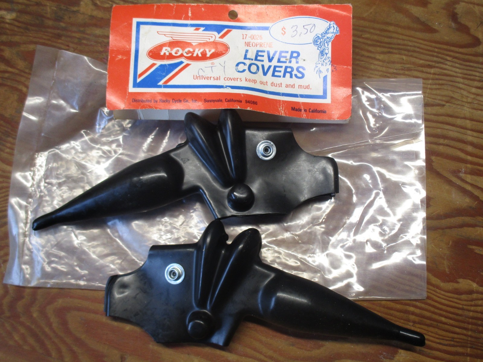 ROCKY NOS VINTAGE MX STREET DIRT ATV NEOPRENE LEVER COVER SET CLUTCH