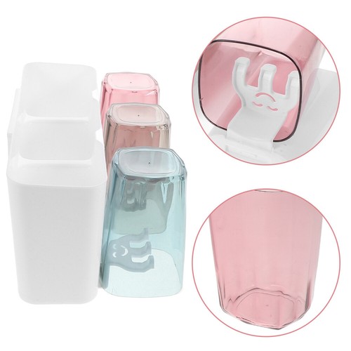 Wall Toothbrush Cup Holder Plastic Toothbrush Holder Wall Toothbrush Rack - Picture 5 of 12