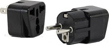 US to VIETNAM SOUTH KOREA Travel Adapter Plug Universal ASIA Type E C/F A 2-Pk