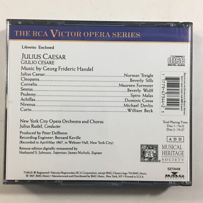 その他 (CD)Julius Caesar Various Artists : Handel: Julius Caesar CD | eBay
