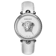 Versace Women's VECO01722 Palazzo Genuine Leather Band Swiss Made Watch
