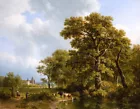 A Summer Landscape With Cows Giclee Art Oil painting HD printed on canvas L3109
