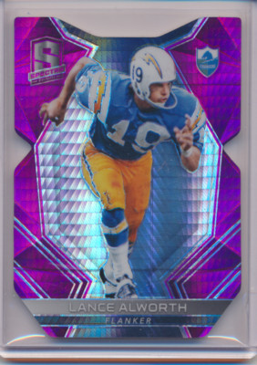 LANCE ALWORTH 2017 PANINI SPECTRA PINK PRIZM DIE CUT CHARGERS 10/10