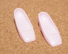 Vintage Barbie / Francie Doll Light Pink Square Toe Heels / Unmarked