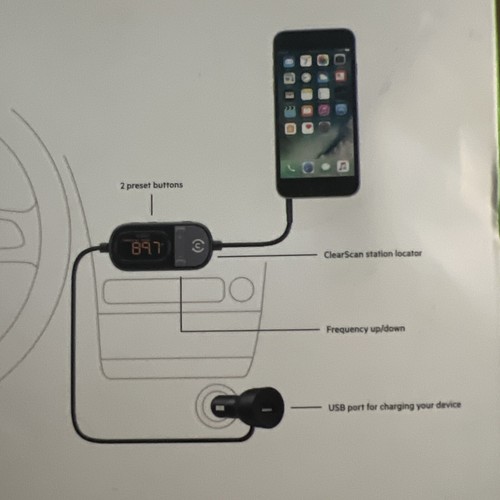 ⚡️Belkin TuneCast Auto Universal Plus FM Transmitter Box Damage - Picture 6 of 6