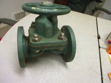 Diaphragm Valve HILLS MCCANNA 2-1/2" Flanged DI Body/Bonnet Neoprene Diaphragm