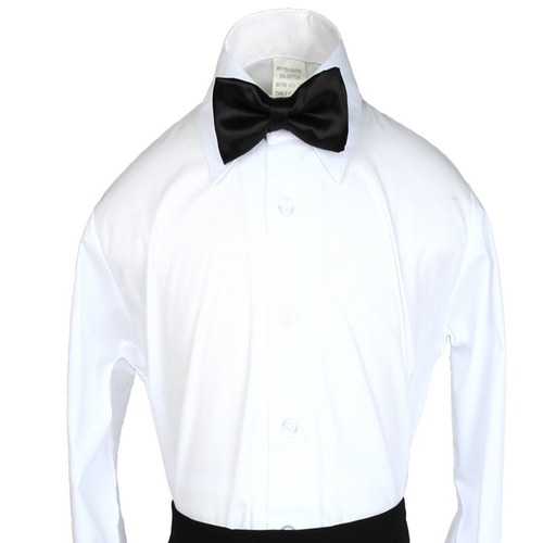 Baby Toddler Boy Formal Party 2pieces ONLY for White Dress Shirt + Bowtie SM-8 - Picture 4 of 26