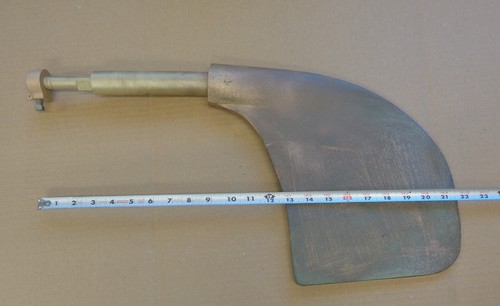 Vintage Bronze Rudder #6943 off of 1960 Chris Craft Sea Skiff Boat - Bild 1 von 18