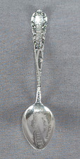 Mechanics Sterling Silver Moat Fortress Monroe Old Point Comfort Souvenir Spoon
