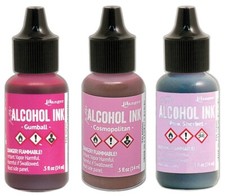 Ranger, Tim Holtz, Alcohol Ink, 3 Inks, Valentines 2, Pink Alcohol Ink