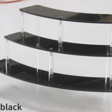 1x 3-Tier Arc Acrylic Cosmetics Stand Anime Figure Model Toys Clear Display Rack