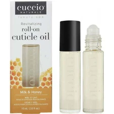 Cuccio Naturale Roll-On Cuticle Revitalizing Oil 10mL (.33 fl. oz.) Milk & Honey