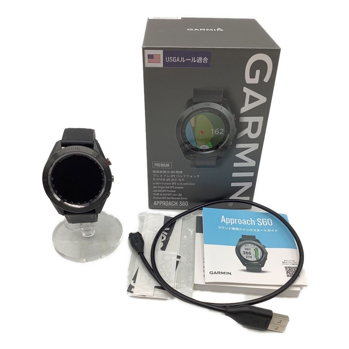 【美品】Garmin　Approach S60 Premium　箱　ゴルフ GARMIN approach S60 Premium☆セラミック☆ガーミン 【美品】Garmin
